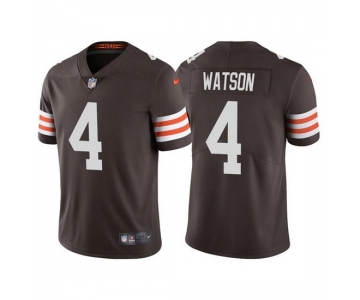 Men's Womens Youth Kids Cleveland Browns #4 Deshaun Watson Brown Vapor Untouchable Limited Stitched Jersey