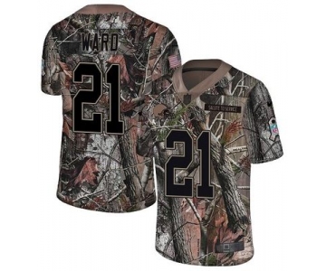 Nike Browns #21 Denzel Ward Camo Men's Stitched NFL Limited Rush Realtree Jersey
