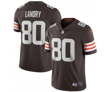 Nike  Cleveland Browns #80 Jarvis Landry Brown 2020 New Vapor Untouchable Limited Jersey