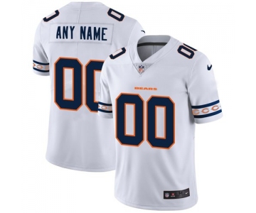 Men's Chicago Bears Custom Nike White Team Logo Vapor Limited NFL Jersey