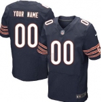 Men's Nike Chicago Bears Customized Blue Elite Jersey
