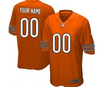 Men's Nike Chicago Bears Customized Orange Game Jersey