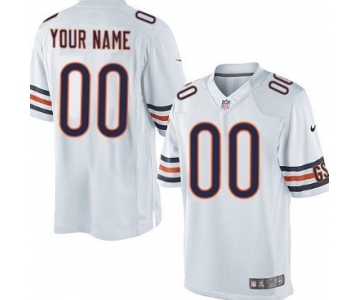 Men's Nike Chicago Bears Customized White Limited Jersey