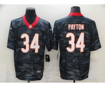 Men's Chicago Bears #34 Walter Payton 2020 Camo Limited Stitched Nike NFL Jersey