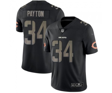 Nike Bears #34 Walter Payton Black Men's Stitched NFL Limited Rush Impact Jersey