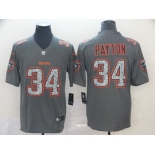 Nike Bears 34 Walter Payton Gray Camo Vapor Untouchable Limited Jersey