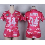 Nike Chicago Bears #34 Walter Payton 2014 Salute to Service Pink Camo Womens Jersey