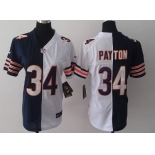 Nike Chicago Bears #34 Walter Payton Blue/White Two Tone Womens Jersey