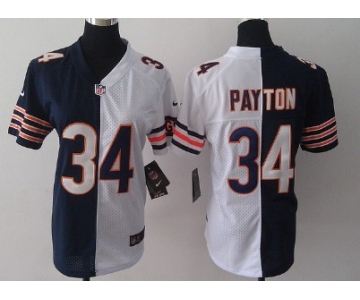 Nike Chicago Bears #34 Walter Payton Blue/White Two Tone Womens Jersey