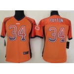Nike Chicago Bears #34 Walter Payton Drift Fashion Orange Womens Jersey