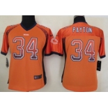 Nike Chicago Bears #34 Walter Payton Drift Fashion Orange Womens Jersey