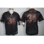 Nike Chicago Bears #34 Walter Payton Lights Out Black Kids Jersey