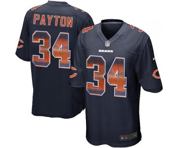 Nike Chicago Bears #34 Walter Payton Navy Blue Team Color Men's Stitched NFL Limited Strobe Jersey