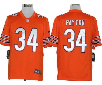 Nike Chicago Bears #34 Walter Payton Orange Game Jersey