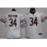 Nike Chicago Bears #34 Walter Payton White Game Kids Jersey