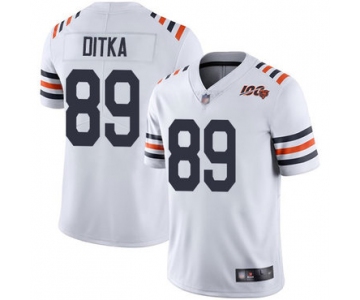 Bears #89 Mike Ditka White Alternate Youth Stitched Football Vapor Untouchable Limited 100th Season Jersey