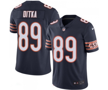 Men's Chicago Bears #89 Mike Ditka Navy Blue 2016 Color Rush Stitched NFL Nike Limited Jersey
