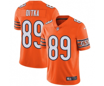 Nike Chicago Bears #89 Mike Ditka Orange Men's Stitched NFL Limited Rush Jersey