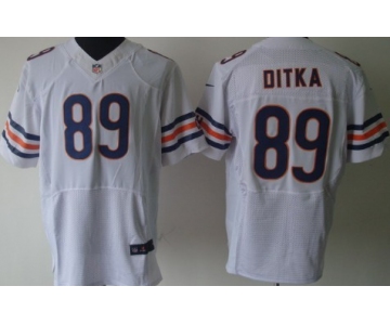 Nike Chicago Bears #89 Mike Ditka White Elite Jersey