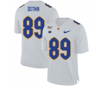 Pittsburgh Panthers 89 Mike Ditka White 150th Anniversary Patch Nike College Football Jersey