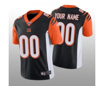 Men's Cincinnati Bengals Custom Black Vapor Limited 100th Season Jersey