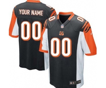 Men's Nike Cincinnati Bengals Customized Black Game Jersey