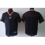 Men's Nike Cincinnati Bengals Customized Lights Out Black Elite Jersey