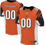 Men's Nike Cincinnati Bengals Customized Orange Elite Jersey