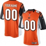 Men's Nike Cincinnati Bengals Customized Orange Limited Jersey