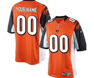 Men's Nike Cincinnati Bengals Customized Orange Limited Jersey