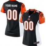 Women's Nike Cincinnati Bengals Customized Black Limited Jersey