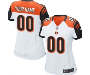 Women's Nike Cincinnati Bengals Customized White Limited Jersey