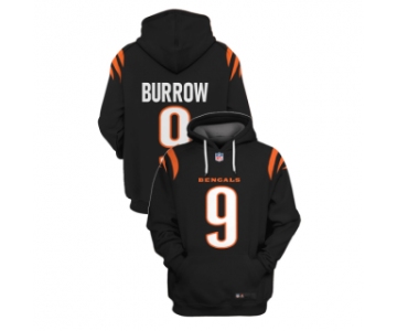 Men's Black Cincinnati Bengals #9 Joe Burrow 2021 Pullover Hoodie