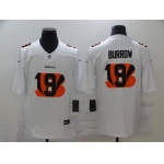 Men's Cincinnati Bengals #9 Joe Burrow White 2020 Shadow Logo Vapor Untouchable Stitched NFL Nike Limited Jersey