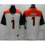 Men's Cincinnati Bengals #1 JaMarr Chase White 2020 Vapor Untouchable Stitched NFL Nike Limited Jersey