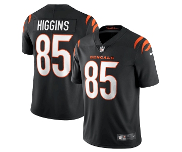 Men's Cincinnati Bengals #85 Tee Higgins 2021 New Black Vapor Untouchable Limited Stitched Jersey