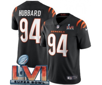Men's Cincinnati Bengals #94 Sam Hubbard Limited Black 2022 Super Bowl LVI Bound Vapor Jersey