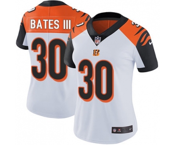 Nike Bengals #30 Jessie Bates III White Women's Stitched NFL Vapor Untouchable Limited Jersey