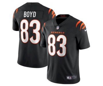 Men's Cincinnati Bengals #83 Tyler Boyd 2021 New Black Vapor Untouchable Limited Stitched Jersey