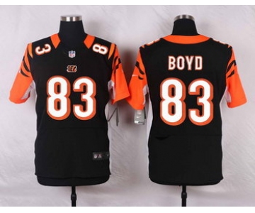 Men's Cincinnati Bengals #83 Tyler Boyd Black Team Color NFL Nike Elite Jersey