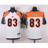 Men's Cincinnati Bengals #83 Tyler Boyd White Road NFL Nike Elite Jersey