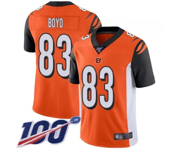 Nike Bengals #83 Tyler Boyd Orange Alternate Men's Stitched NFL 100th Season Vapor Limited Jersey