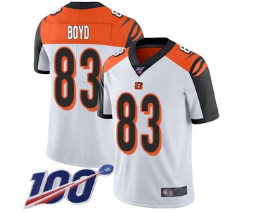 Nike Bengals #83 Tyler Boyd White Men's Stitched NFL 100th Season Vapor Limited Jersey