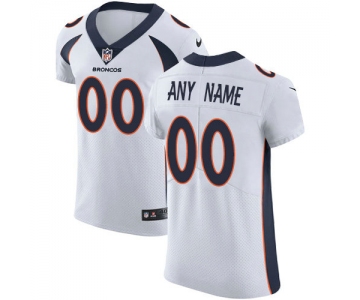 Mens Denver Broncos Nike White Vapor Untouchable Custom Elite Jersey