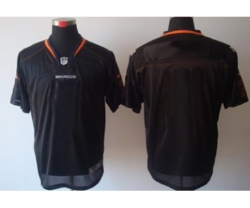 Men's Nike Denver Broncos Customized Lights Out Black Elite Jersey