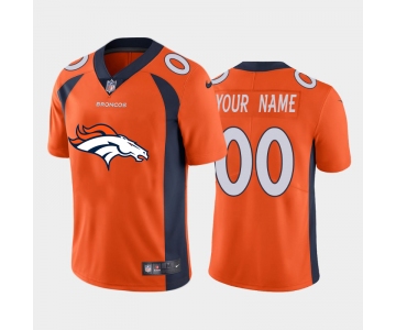 Nike Denver Broncos Customized Orange Team Big Logo Vapor Untouchable Limited Jersey