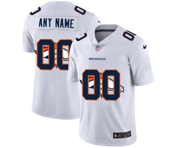 Nike Denver Broncos Customized White Team Big Logo Vapor Untouchable Limited Jersey