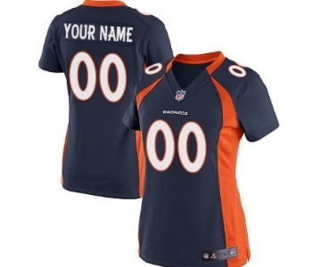 Women's Nike Denver Broncos Customized Blue Game Jersey
