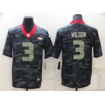 Men's Denver Broncos #3 Russell Wilson Camo Limited Stitched Jersey