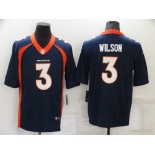 Men's Denver Broncos #3 Russell Wilson Navy Vapor Untouchable Limited Stitched Jersey